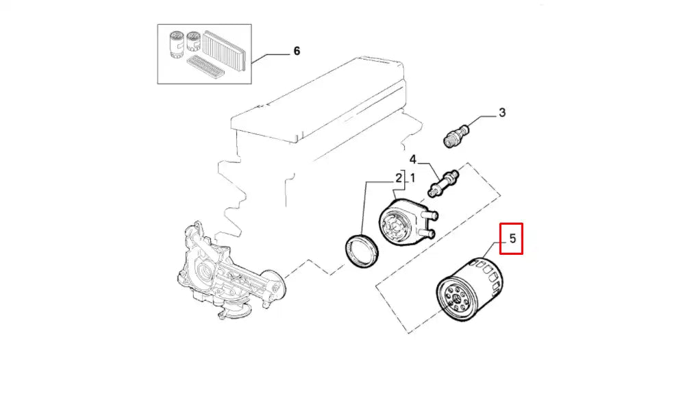 Marea Yağ Filtresi Şema