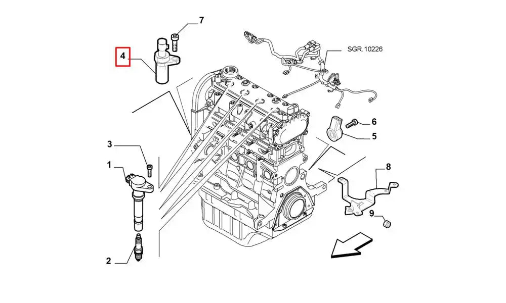 Grande Punto Krank Sensörü Şema