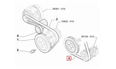 Punto Alternatör Kayışı Şema
