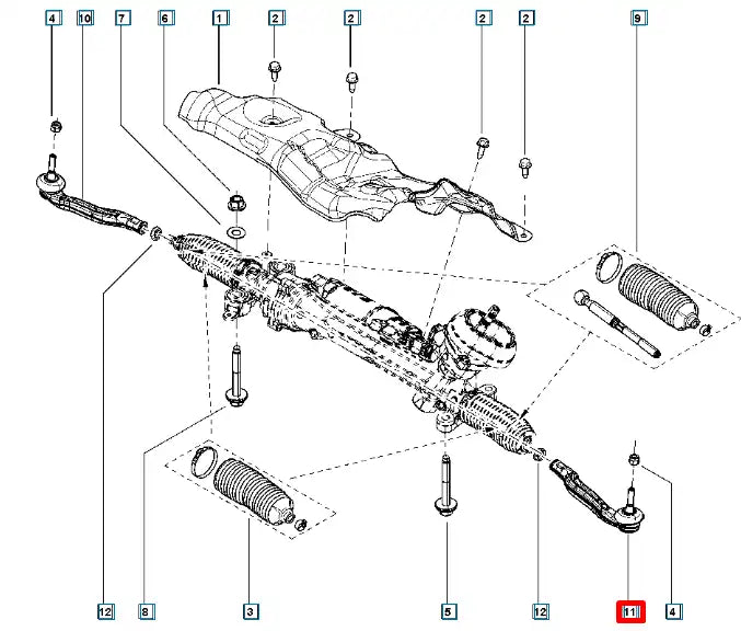 Megane Rot Başı Şema