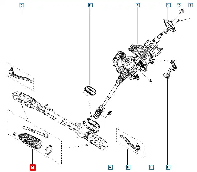 Captur Rot Kolu Şema