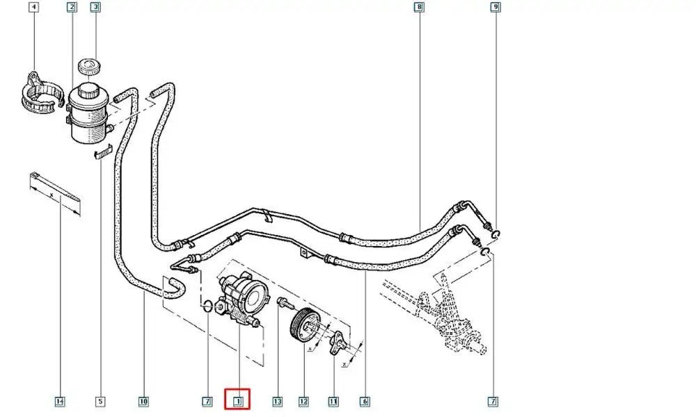 Master Direksiyon Pompası Şema