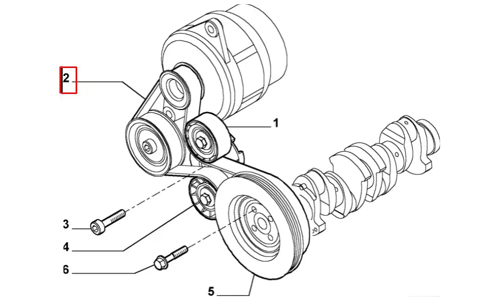 Ducato Alternatör Kayışı Şema