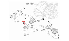 Grande Punto Motor Arka Bağlantı Takozu Şema