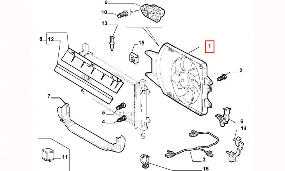 Albea Fan Motoru Komple Şema