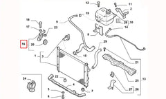 Palio Radyatör Bağlantı Ayağı Şema