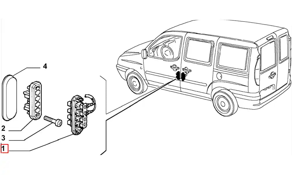 Doblo Kapı Işık Otomatiği Şema