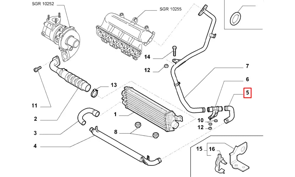 Palio Turbo Hortumu Şema