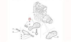 Punto Motor Arka Bağlantı Takozu Şema