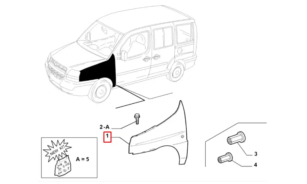 Doblo Çamurluk Şema