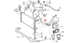Doblo Motor Radyatörü Alt Hortumu Şema