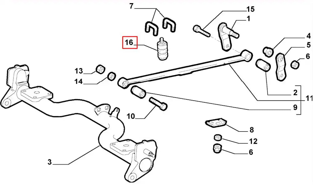 Doblo Dingil Süspansiyon Takozu Şema