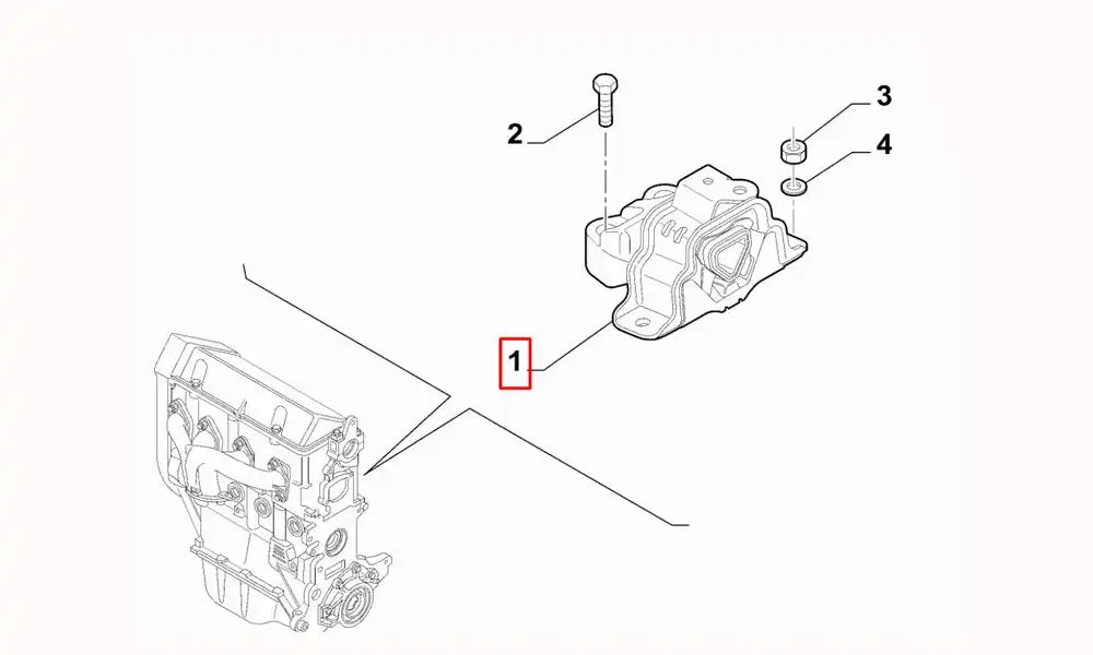 Fiorino Motor Arka Takozu Şema