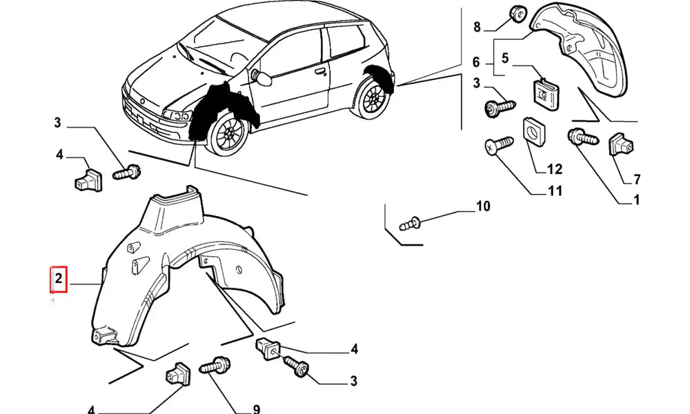 Punto Çamurluk Davlumbazı Şema