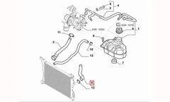 Grande Punto Motor Radyatörü Alt Hortumu Şema