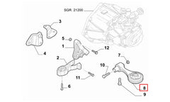 Grande Punto Motor Arka Bağlantı Takozu Şema