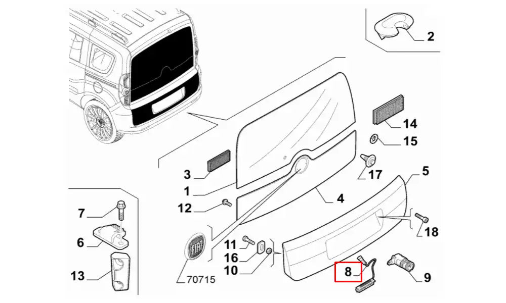 Doblo Bagaj Açma Düğmesi Şema