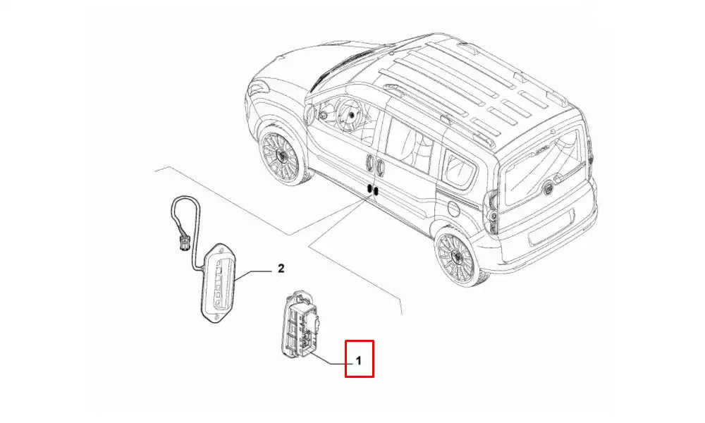 Doblo Kapı Işık Otomatiği Şema