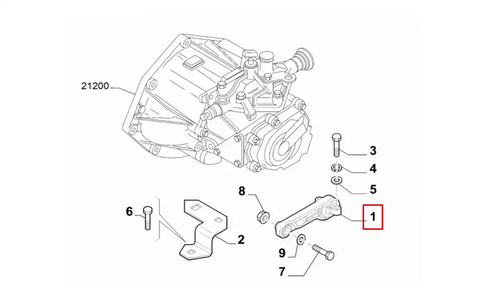 Linea Motor Arka Bağlantı Takozu Şema