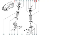Kadjar Amortisör Bilyası Şema