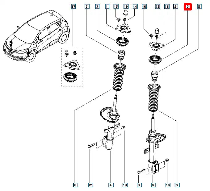 Modüs Amortisör Bilyası Şema