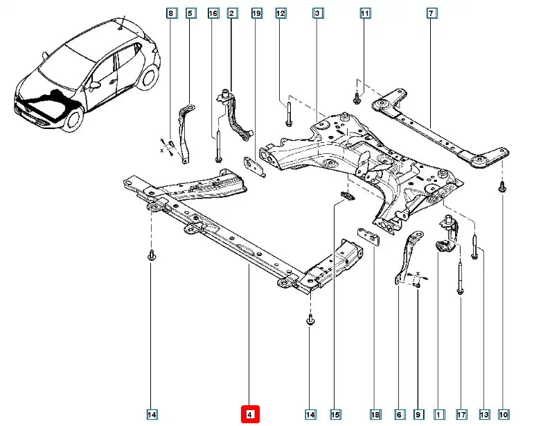 Clio Motor Beşiği Şema