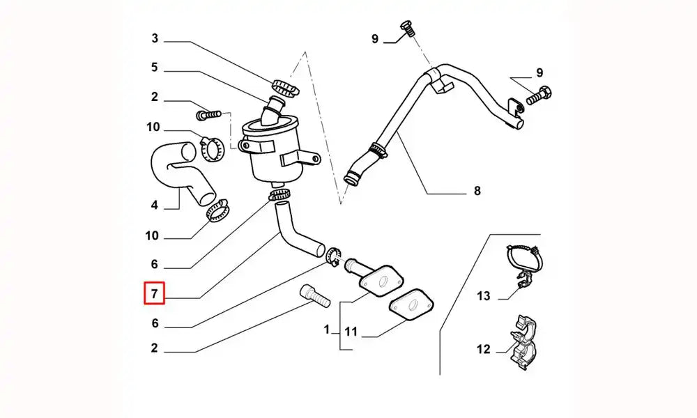 Linea Motor Yağ Hortumu Şema