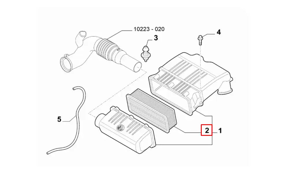Palio Hava Filtresi Şema