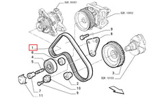 Marea Alternatör Kayışı Şema