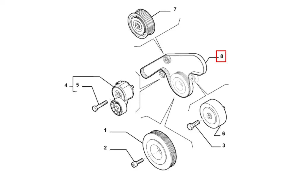 500 Alternatör Kayışı Şema
