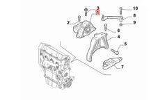 Grande Punto Motor Ön Bağlantı Takozu Şema