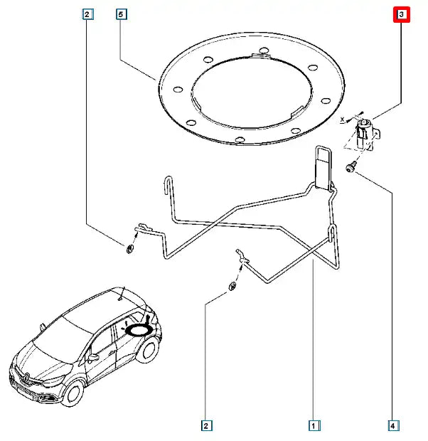 Duster Stepne Kilidi Şema