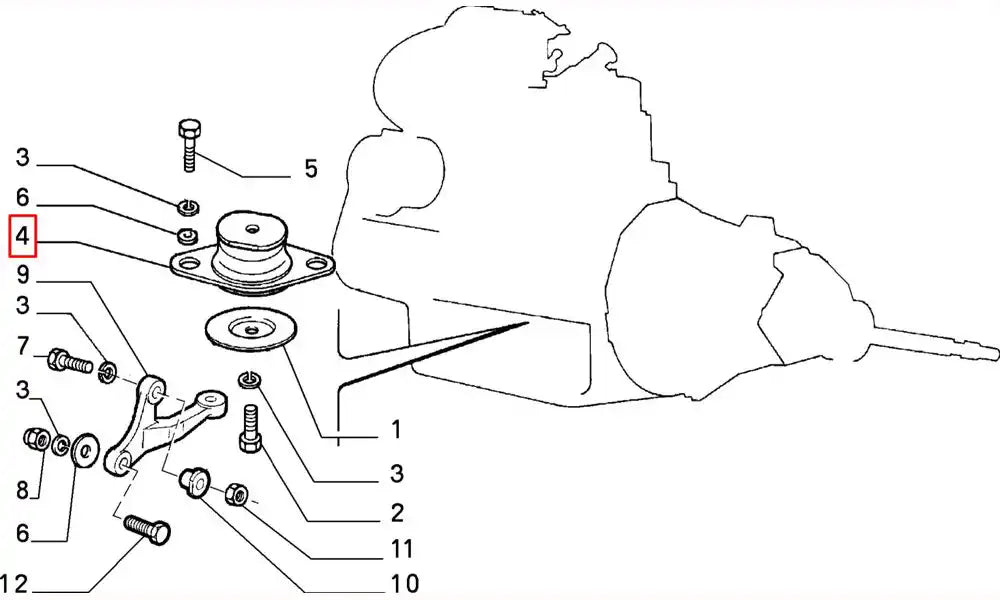 Uno Motor Arka Takozu Şema