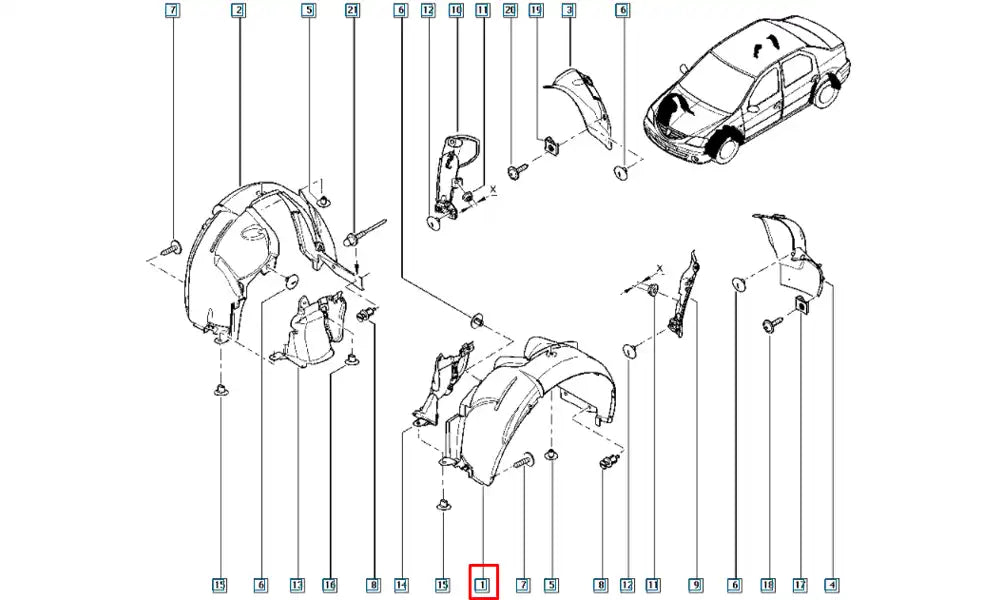 Logan Çamurluk Davlumbazı Şema