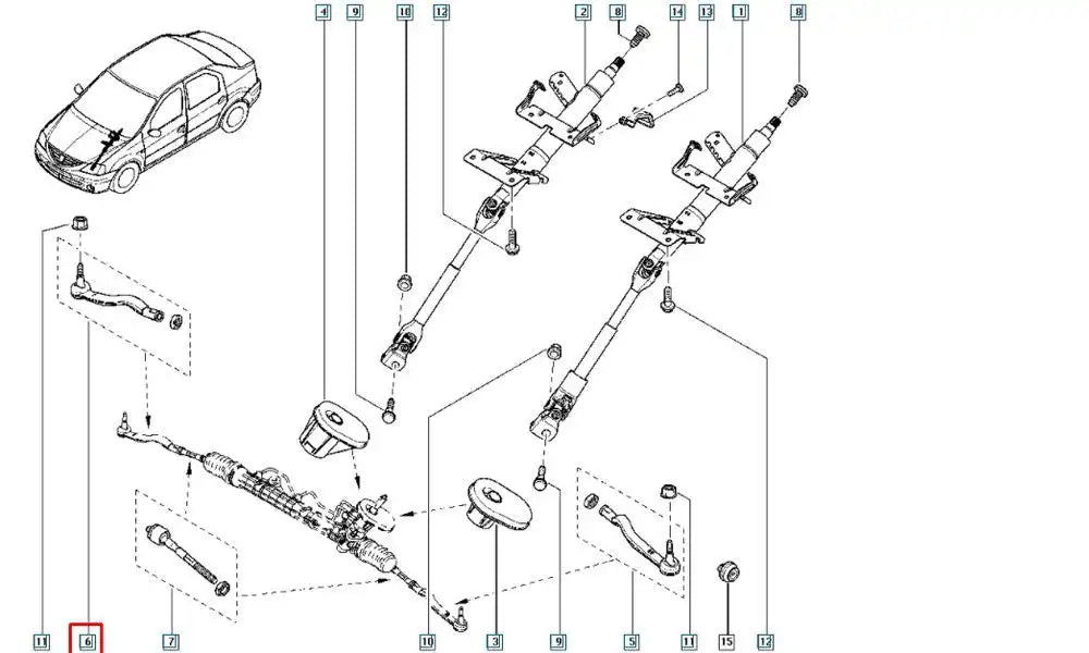 Sandero Rot Başı Şema