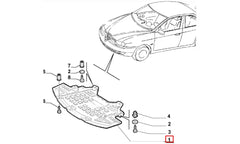 147 Motor Alt Koruma Plastiği Şema