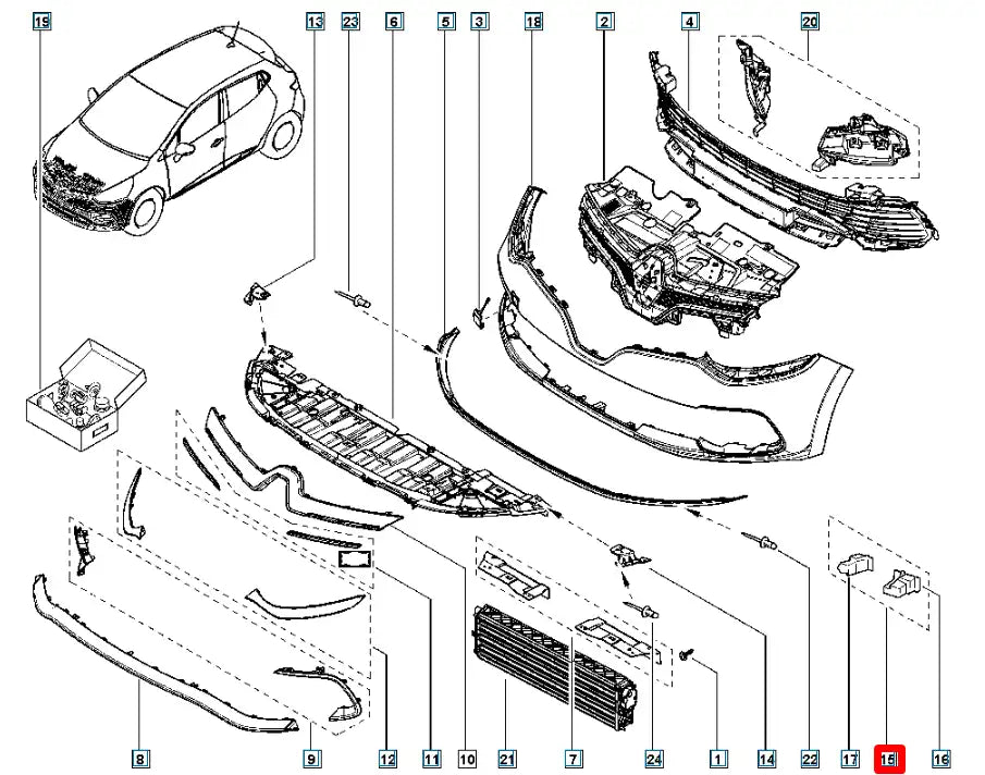 Captur Tampon Bağlantı Ayağı Şema