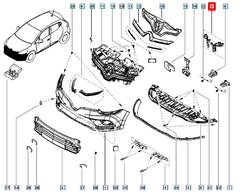 Clio Tampon Bağlantı Ayağı Şema