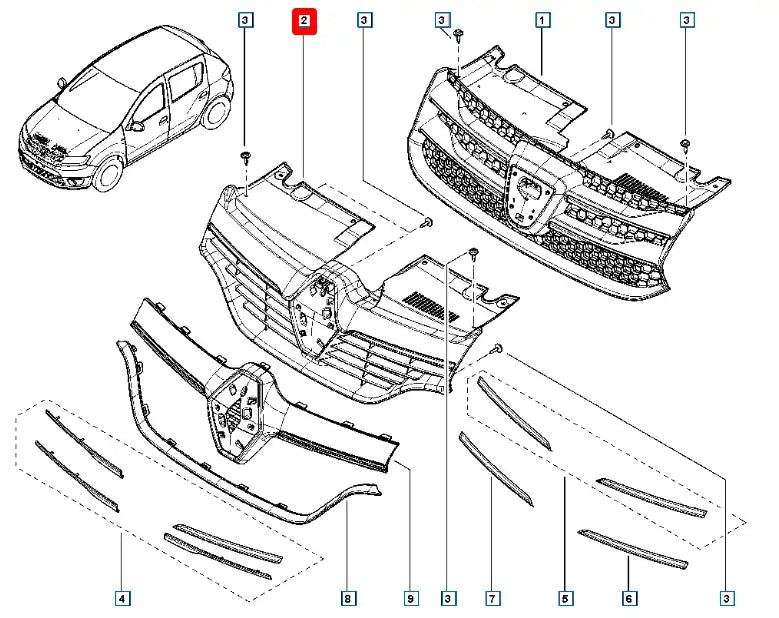Clio Ön Panjur Şema
