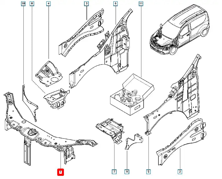 Lodgy Motor Ön Paneli Şema