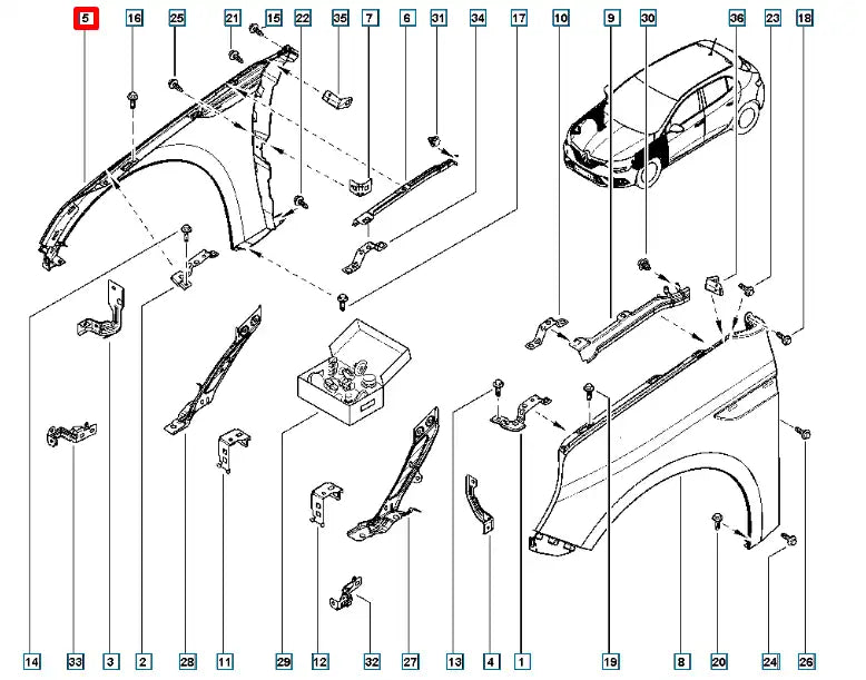 Megane Çamurluk Şema