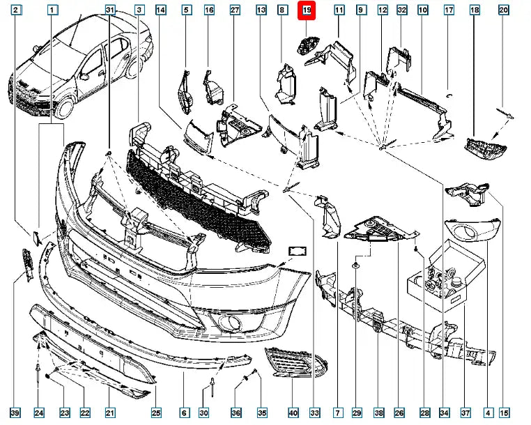 Clio Tampon Bağlantı Ayağı Şema