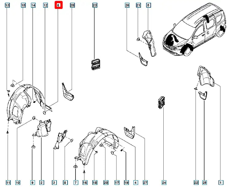 Dokker Çamurluk Davlumbazı Şema