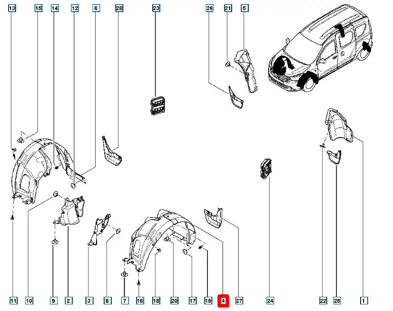 Lodgy Çamurluk Davlumbazı Şema