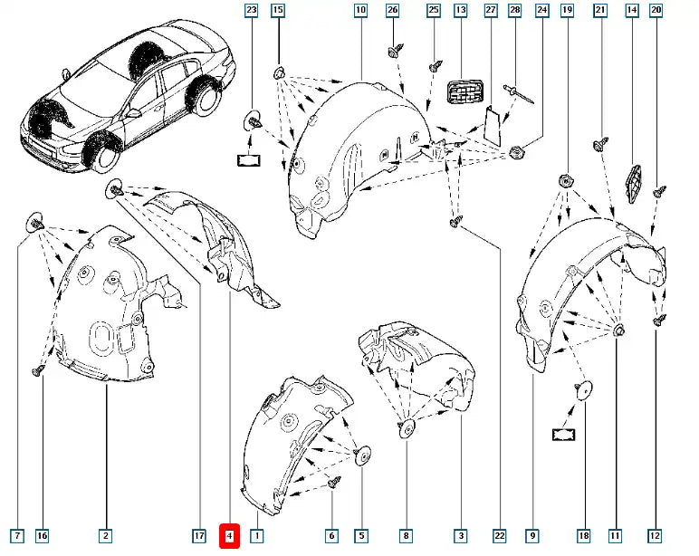 Megane Çamurluk Davlumbazı Şema