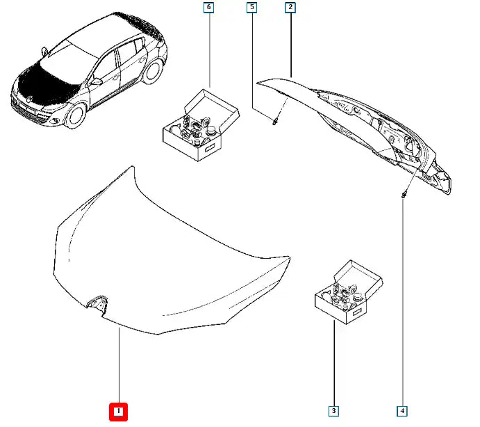 Megane Motor Kaputu Şema