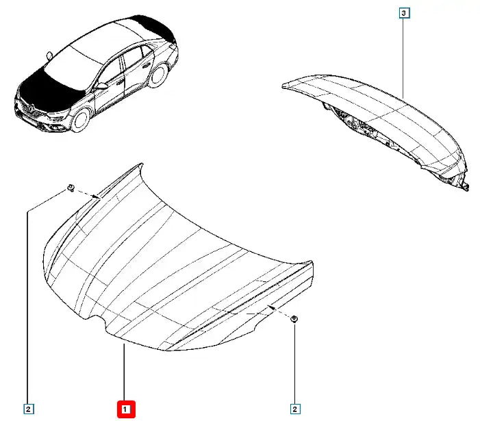 Megane Motor Kaputu Şema