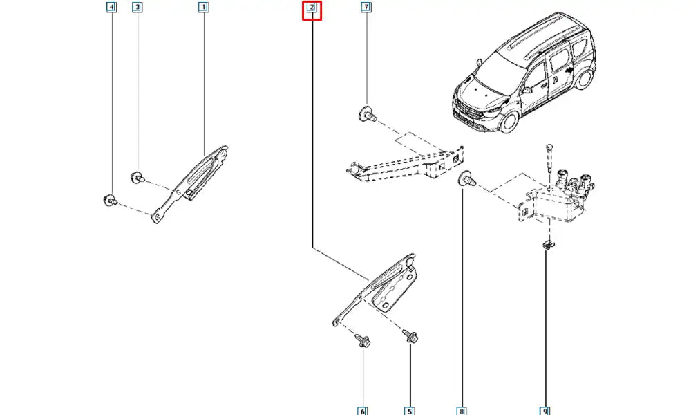 Dokker Kaput Menteşesi Şema