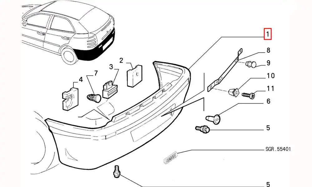 Brava Arka Tampon Şema