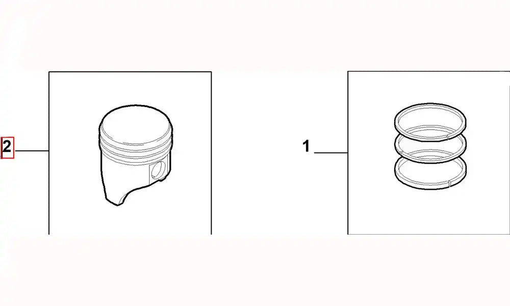 Doblo Silindir Onarım Seti (Piston, Segman) Şema